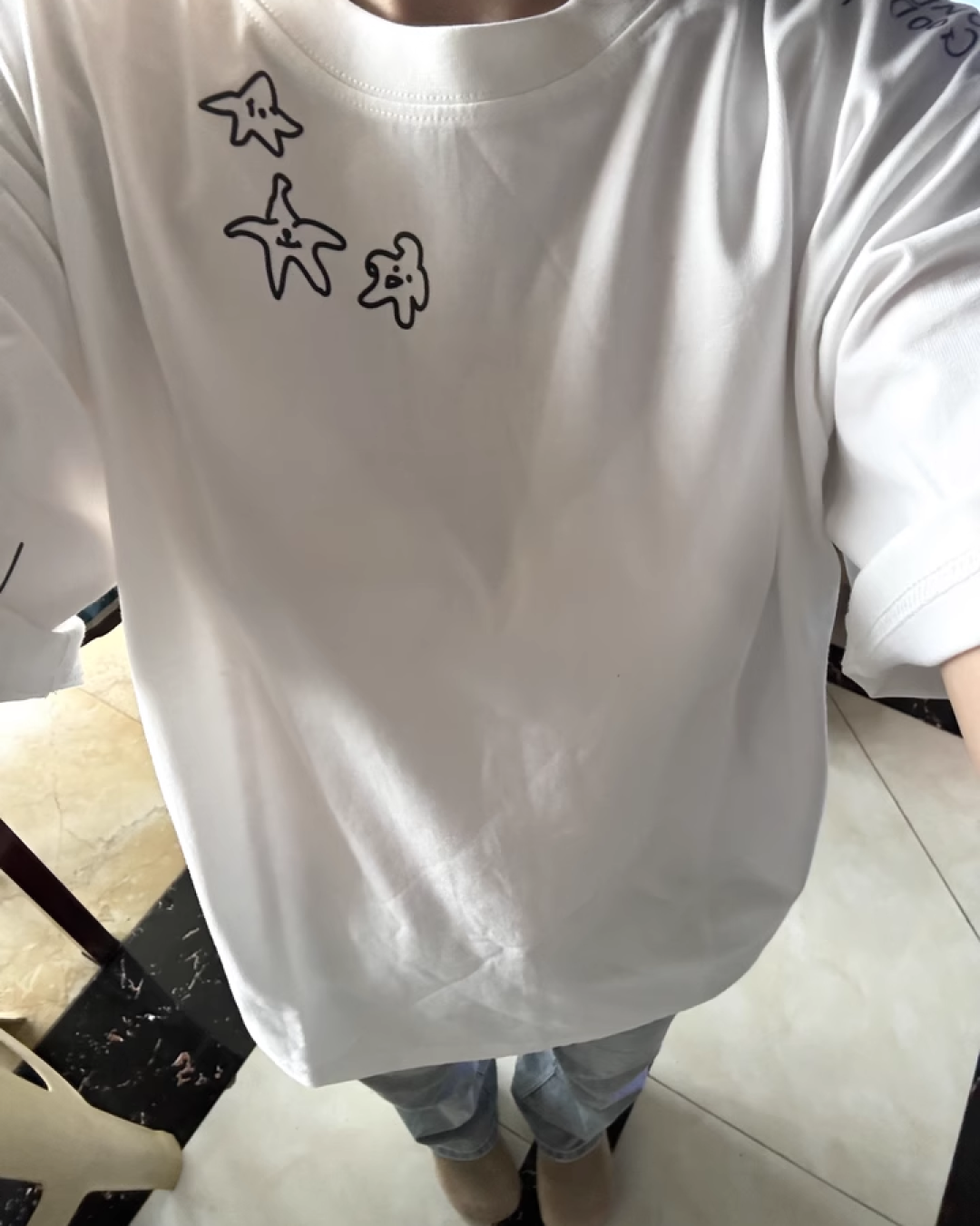 ドゥードルTシャツ L0225