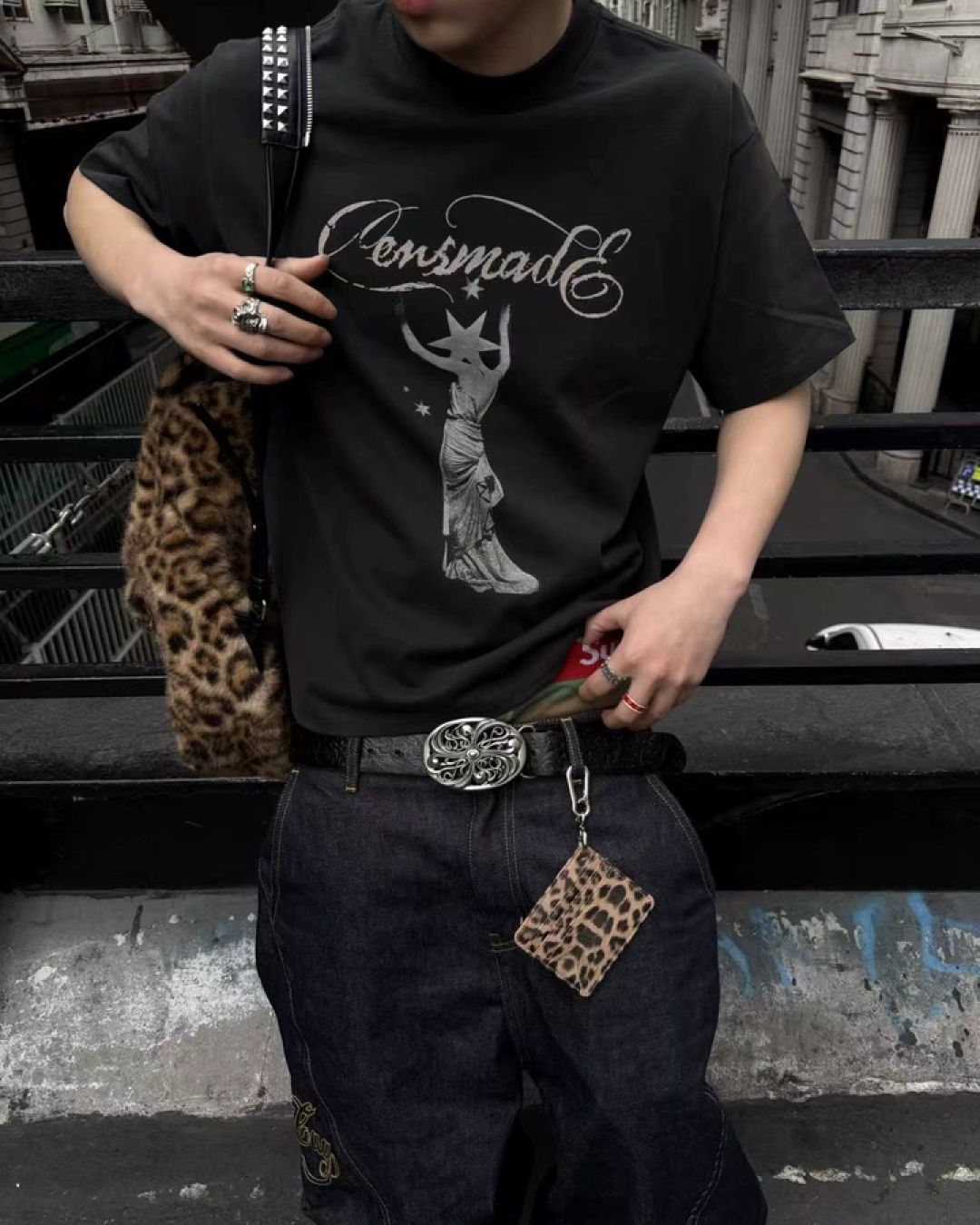 ドレスデザイン短丈Tシャツ FM0080