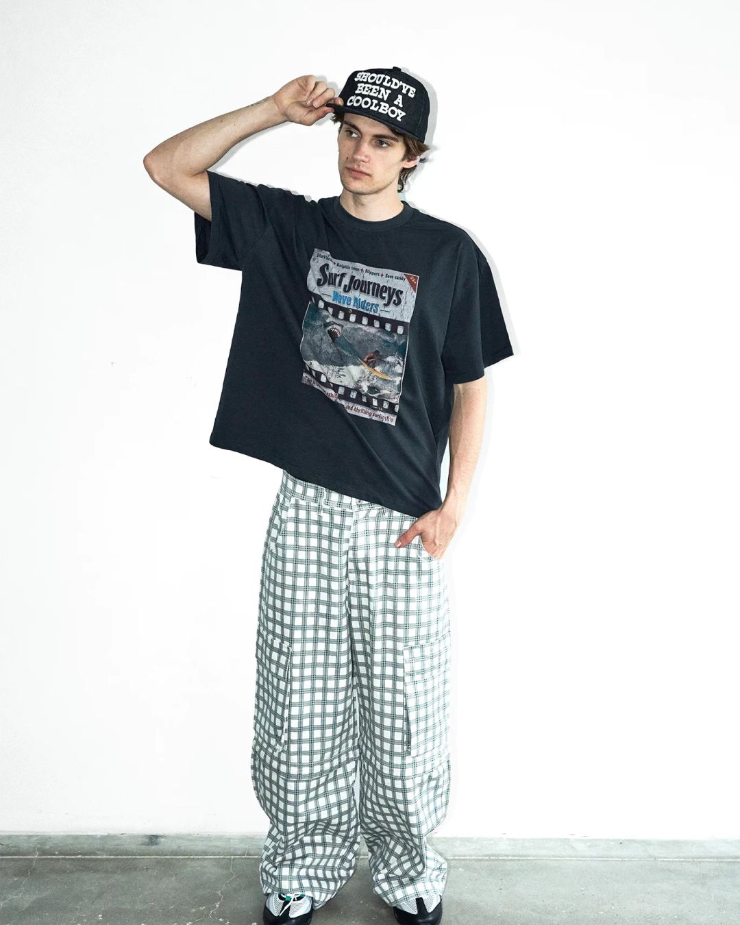短丈サーフジャーニーTシャツ FM0139