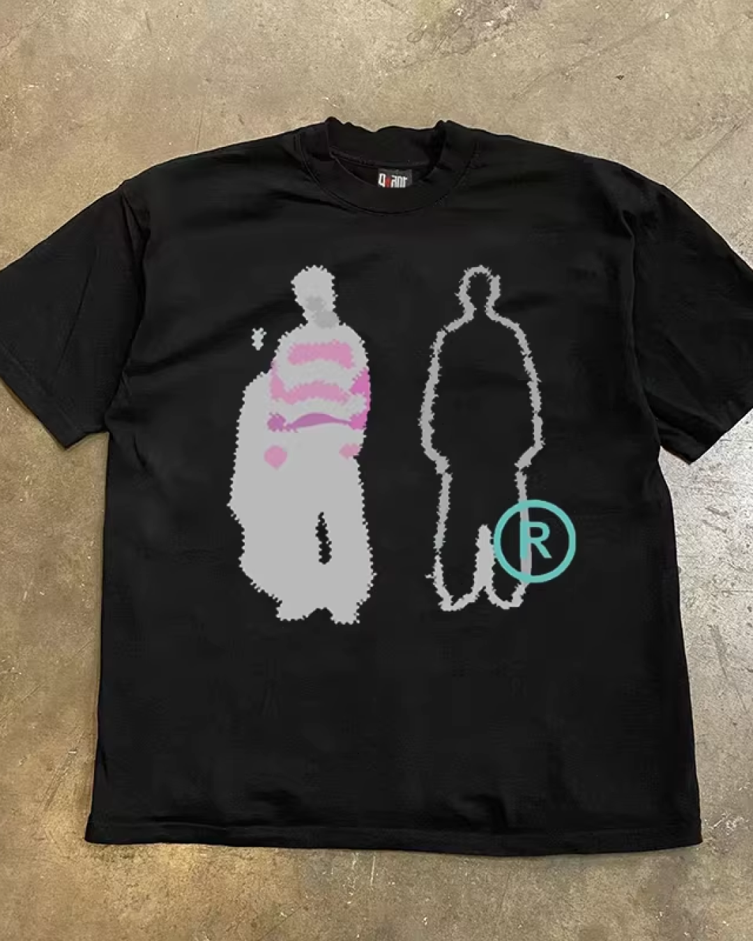 ダブルヒューマンプリントTシャツ L0299
