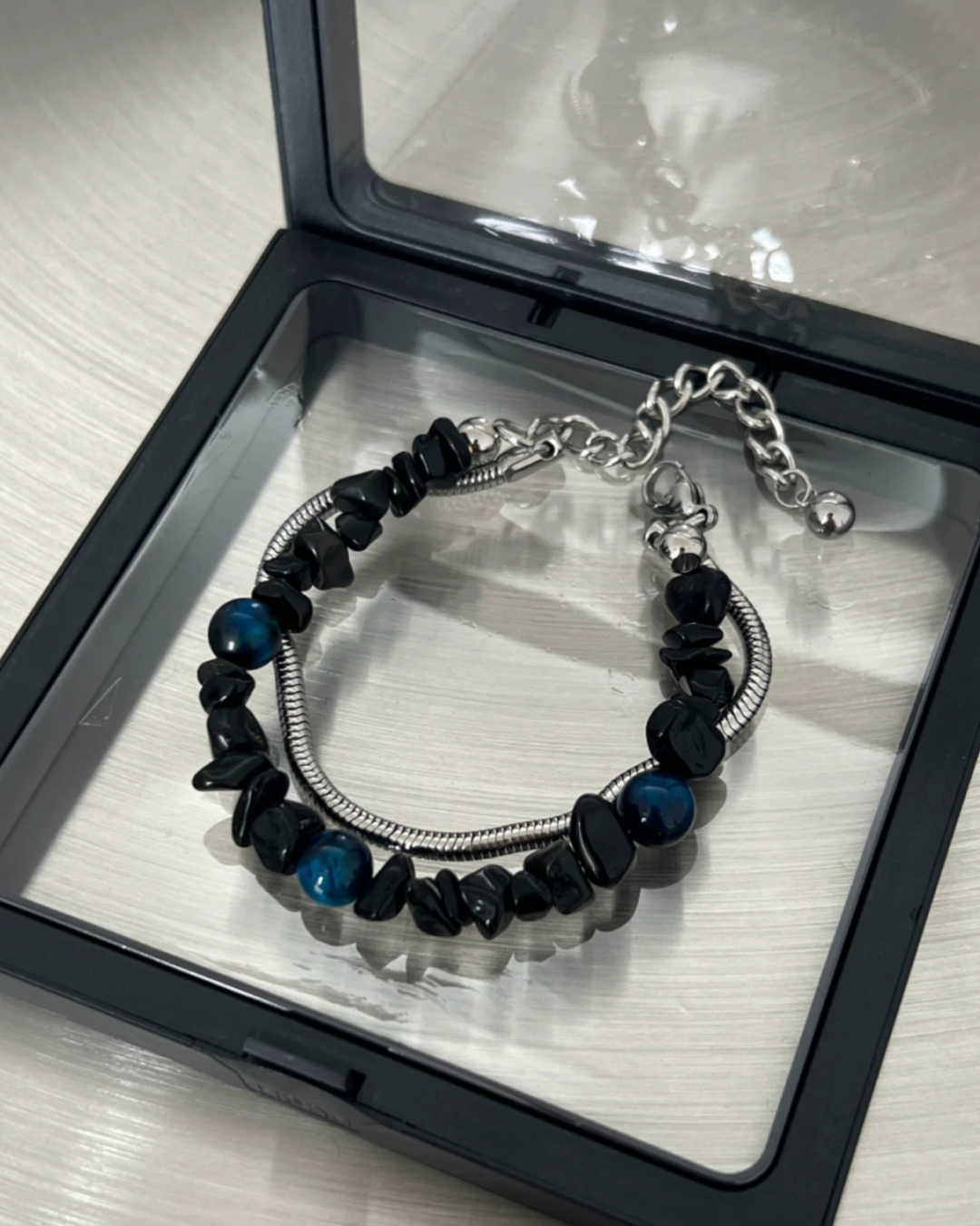 ダブルチェーンデザインブレスレット L0710