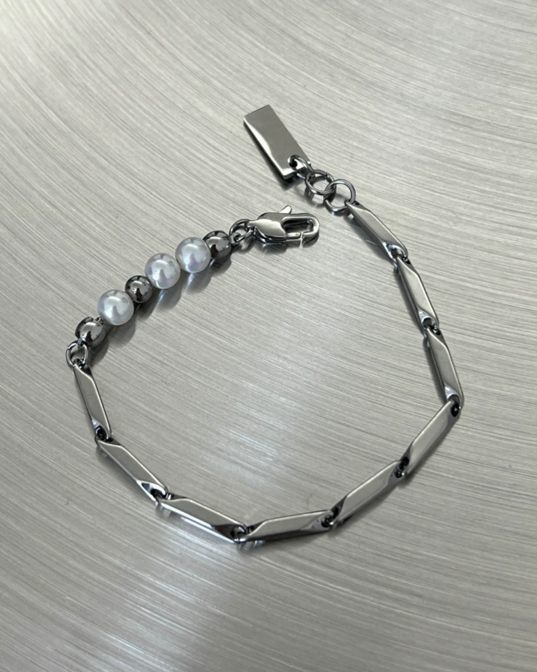 シルバーボールブレスレット L0733
