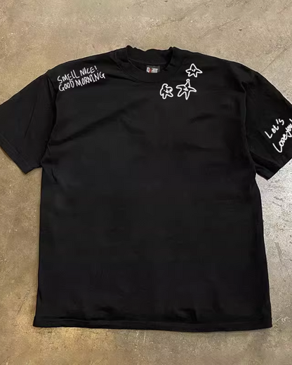 ドゥードルTシャツ L0225