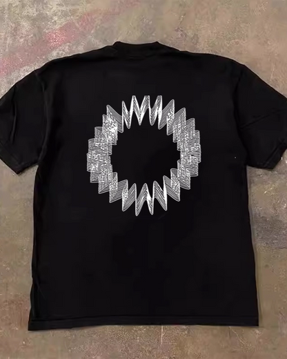 ジオメトリックTシャツ L0226