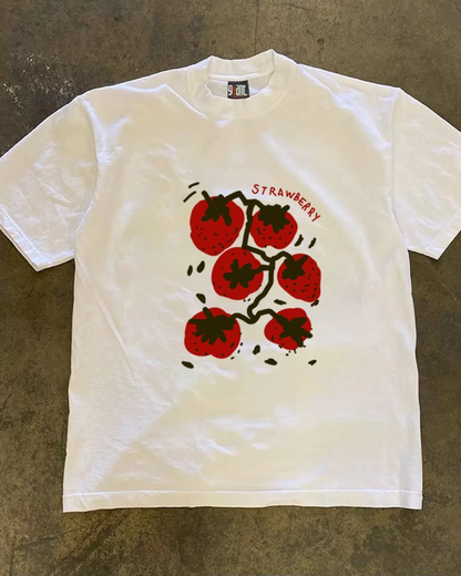 トマトプリントTシャツ L0229