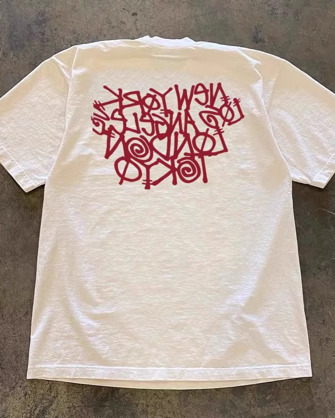 ウッドレタリングTシャツ L0231