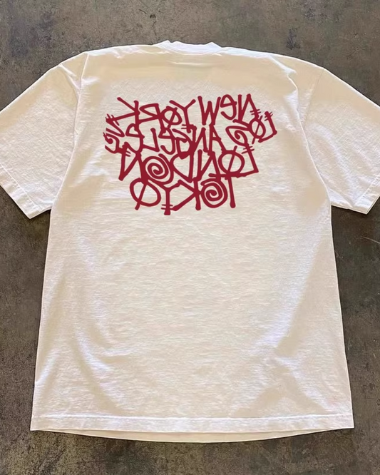 ウッドレタリングTシャツ L0231