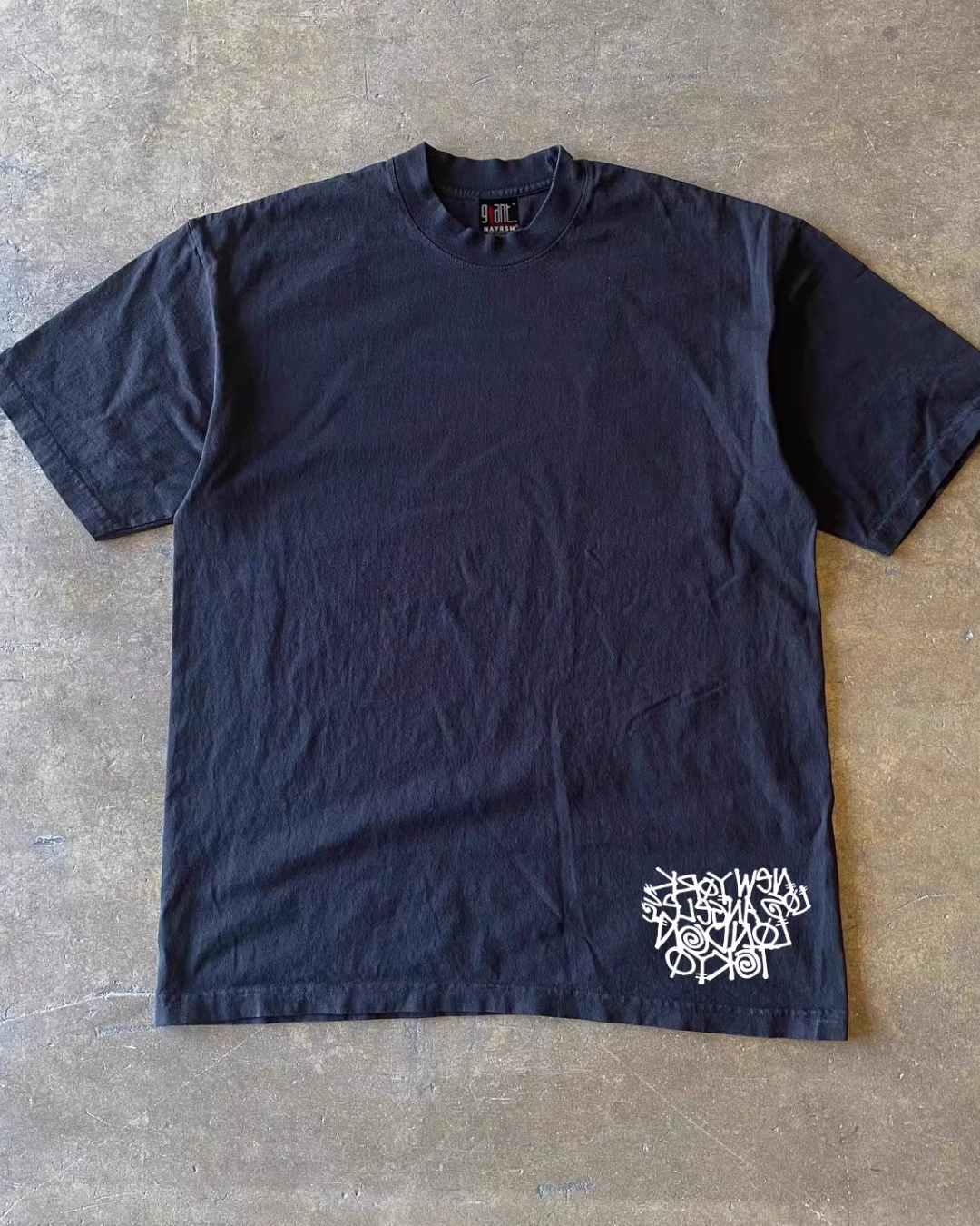 ウッドレタリングTシャツ L0231