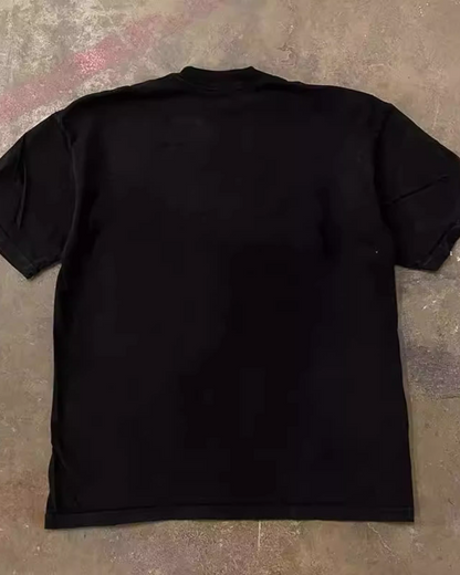 フェイスプリントTシャツ L0245