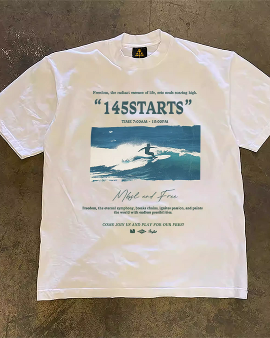 サーフィンプリントTシャツ L0259