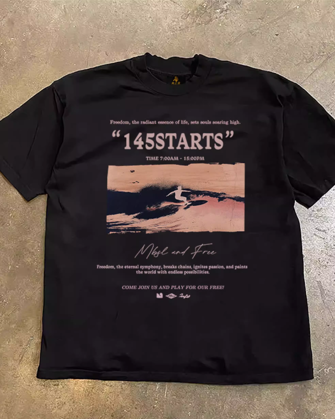 サーフィンプリントTシャツ L0259