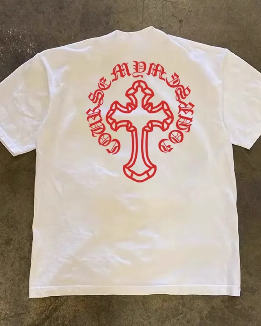 バッククロスプリントTシャツ L0260