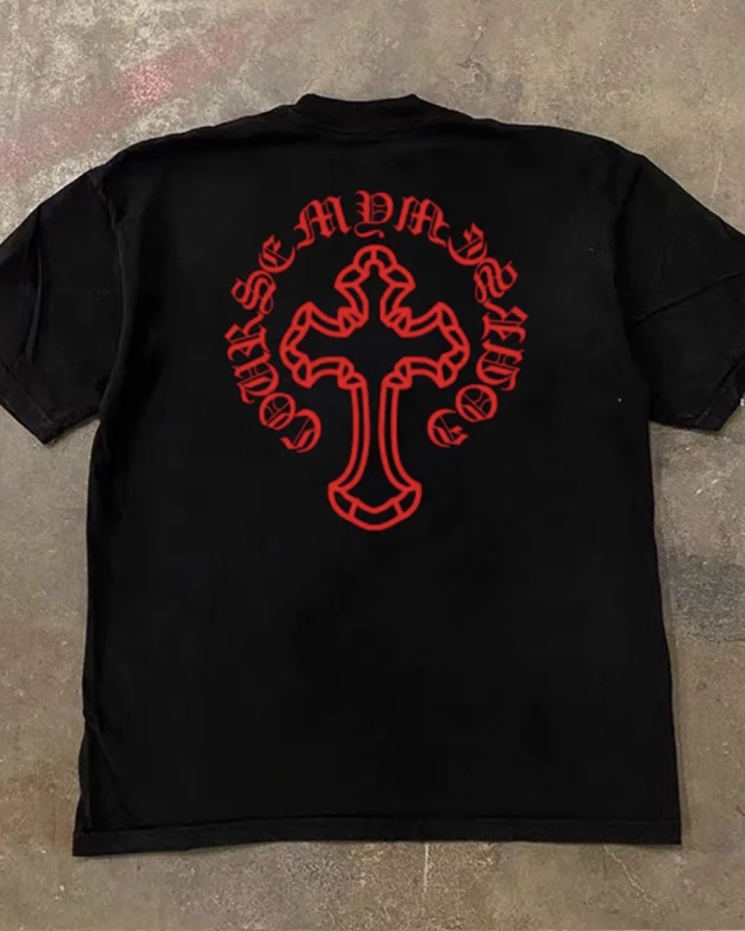 バッククロスプリントTシャツ L0260