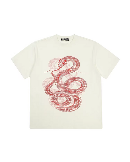 スネークプリントTシャツ　FM0006
