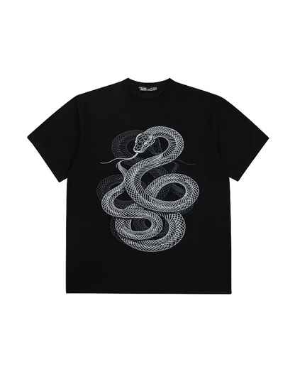 スネークプリントTシャツ　FM0006