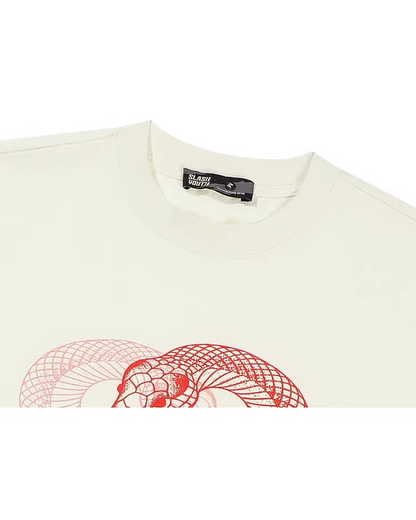 スネークプリントTシャツ　FM0006