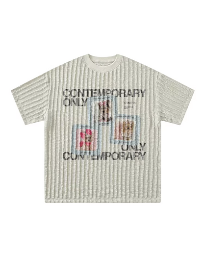 レトロドッグプリントTシャツ　FM0010