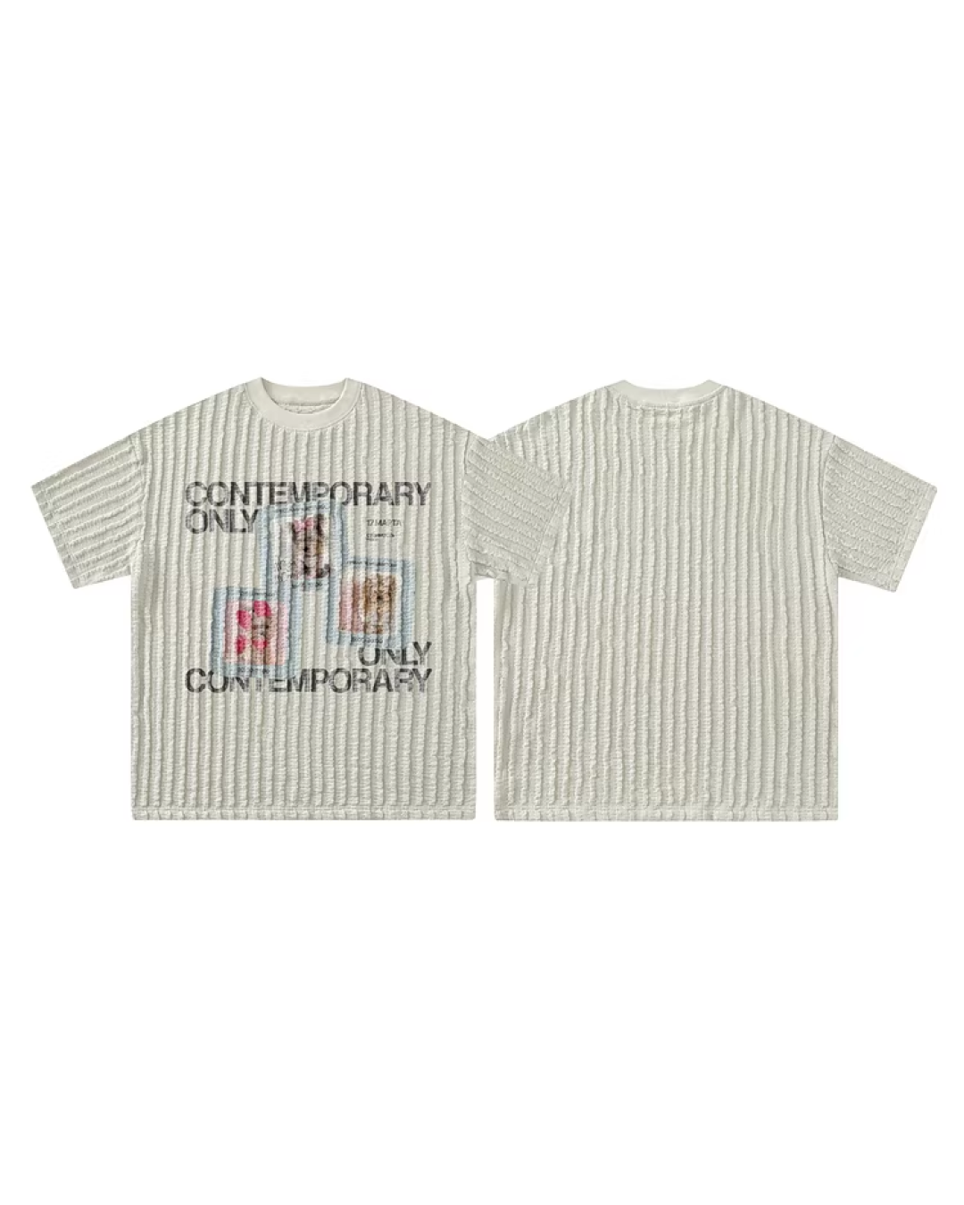 レトロドッグプリントTシャツ　FM0010