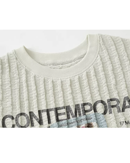 レトロドッグプリントTシャツ　FM0010