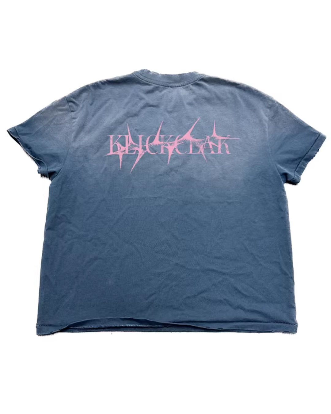 ウォッシュブループリント短丈Tシャツ　FM0014