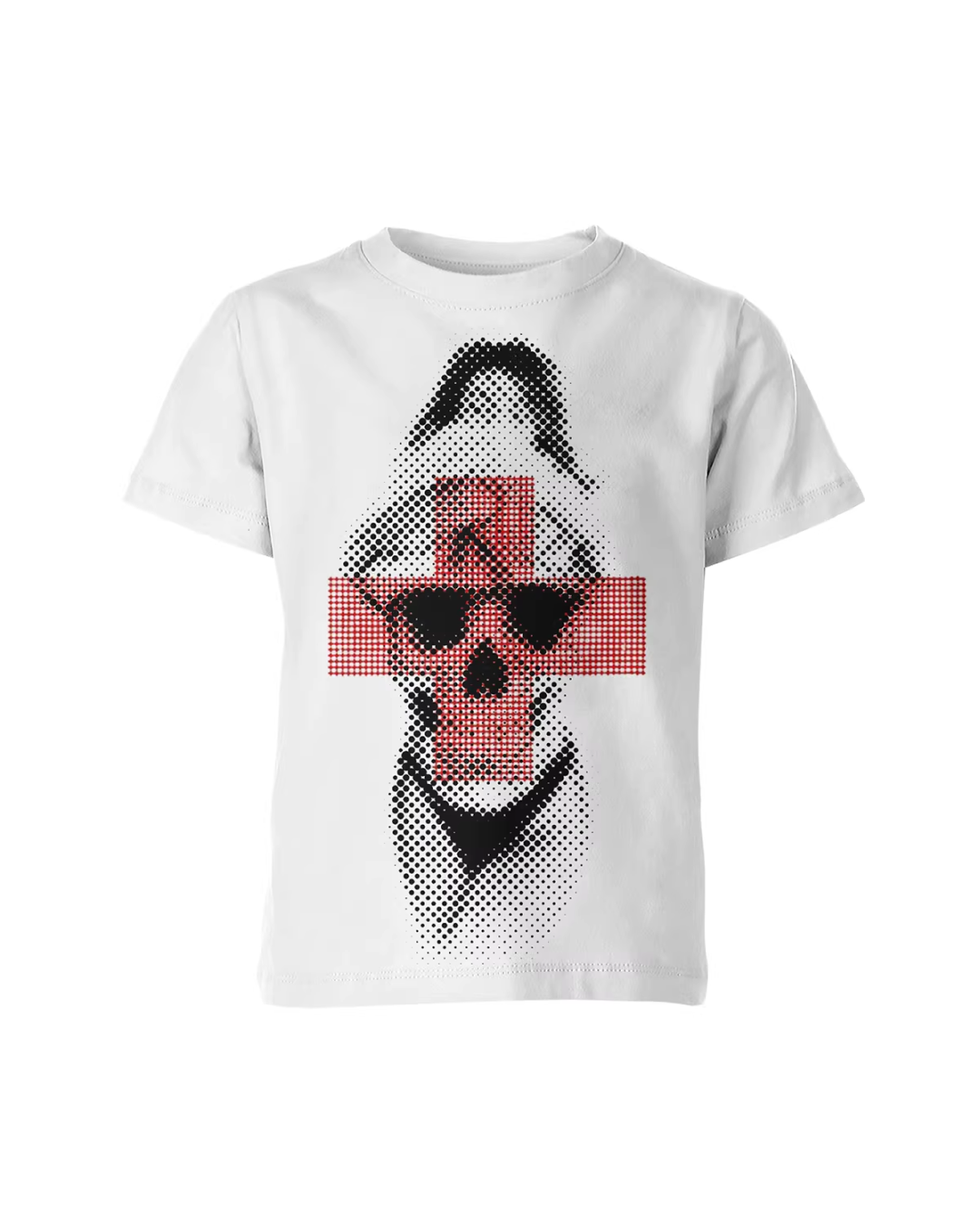 レッドクロスデザイン短丈Tシャツ　FM0018