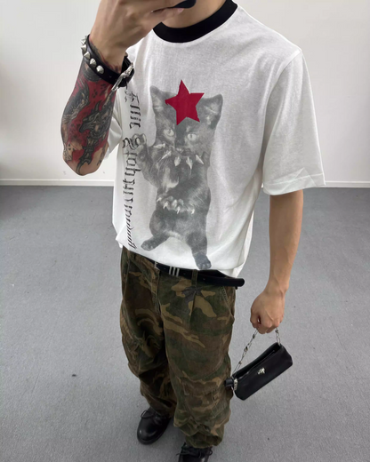 キャットリンガーTシャツ　FM0038