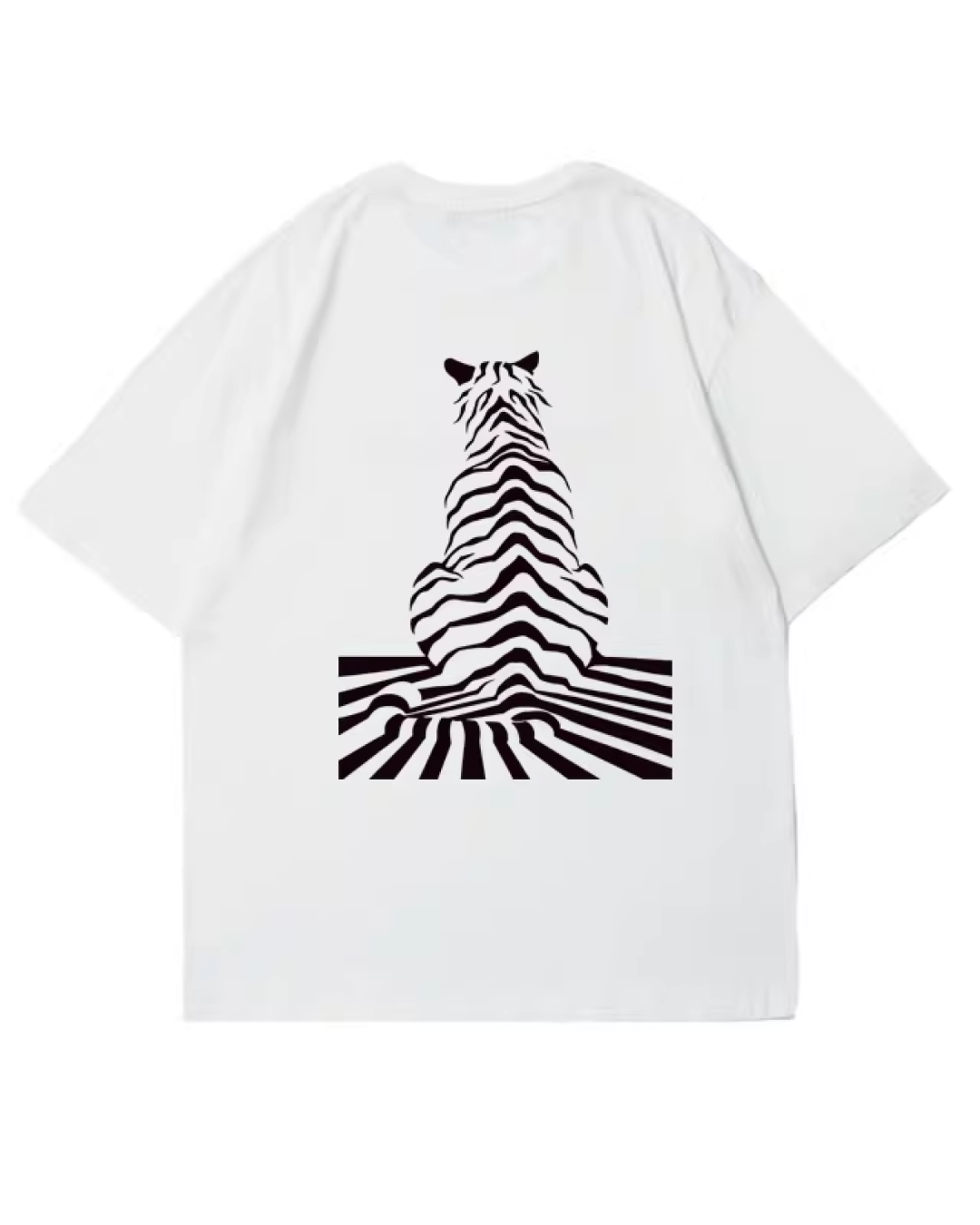 バックゼブラプリントTシャツ　FM0039