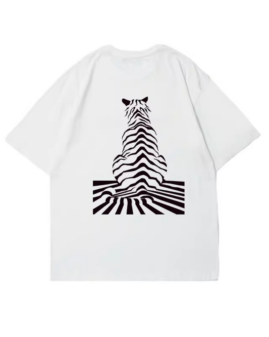 バックゼブラプリントTシャツ　FM0039