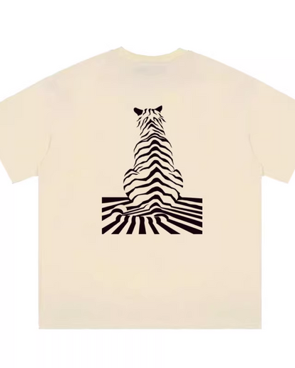 バックゼブラプリントTシャツ　FM0039