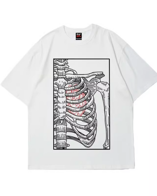 スクエアボーンプリントTシャツ　FM0041