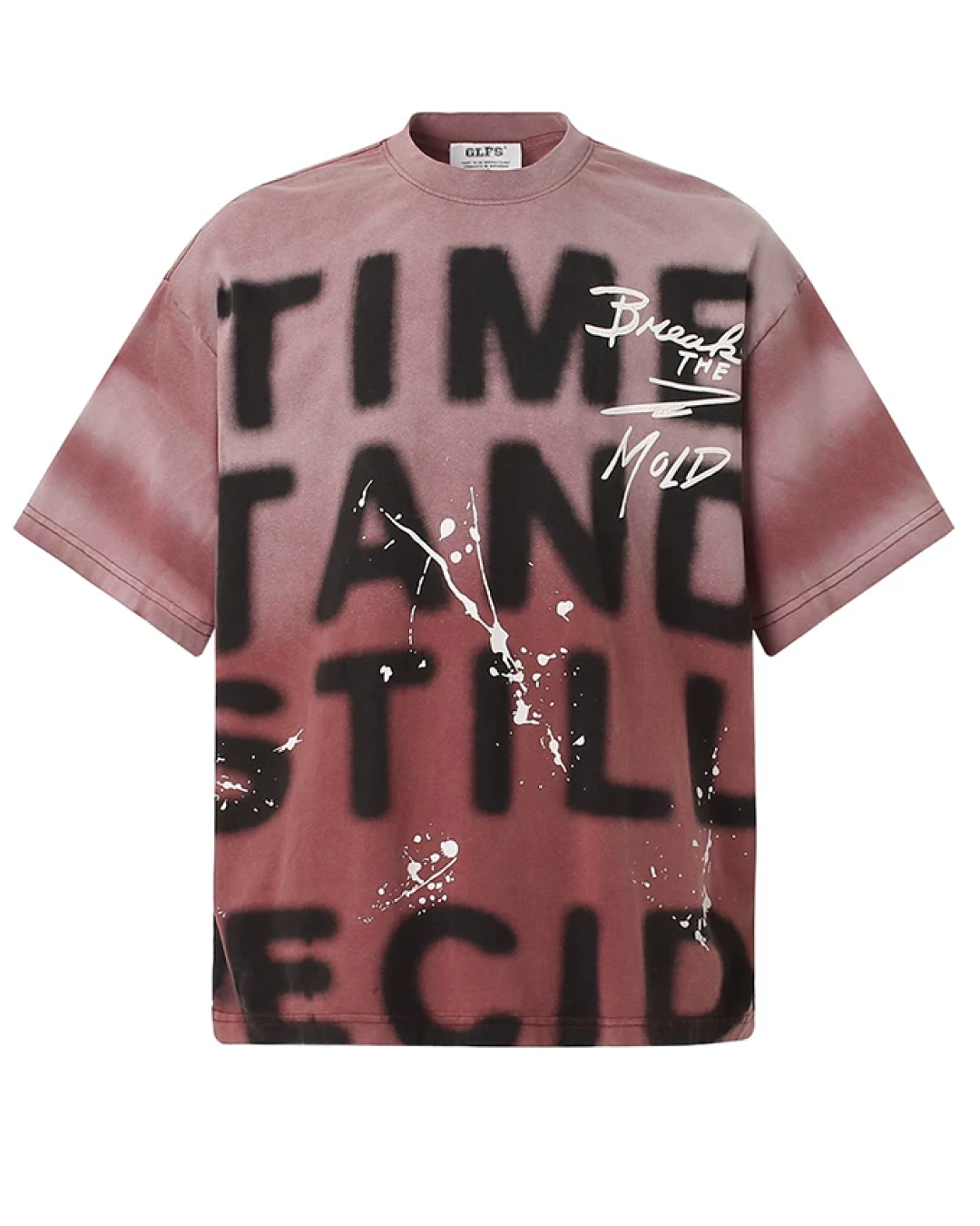 ビッグレタリングフェードデザインTシャツ　FM0045