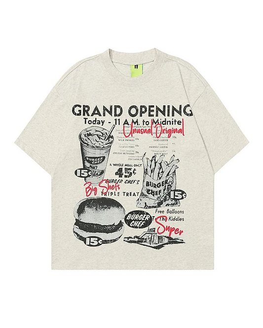 ハンバーガーデザインTシャツ　FM0046
