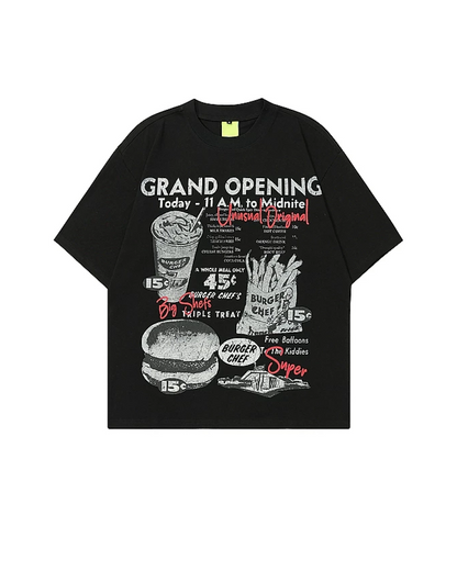 ハンバーガーデザインTシャツ　FM0046