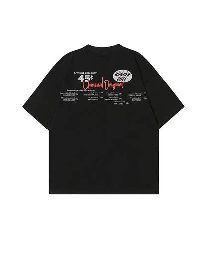 ハンバーガーデザインTシャツ　FM0046