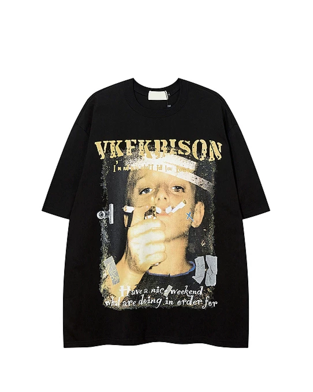 スモークデザインTシャツ　FM0047