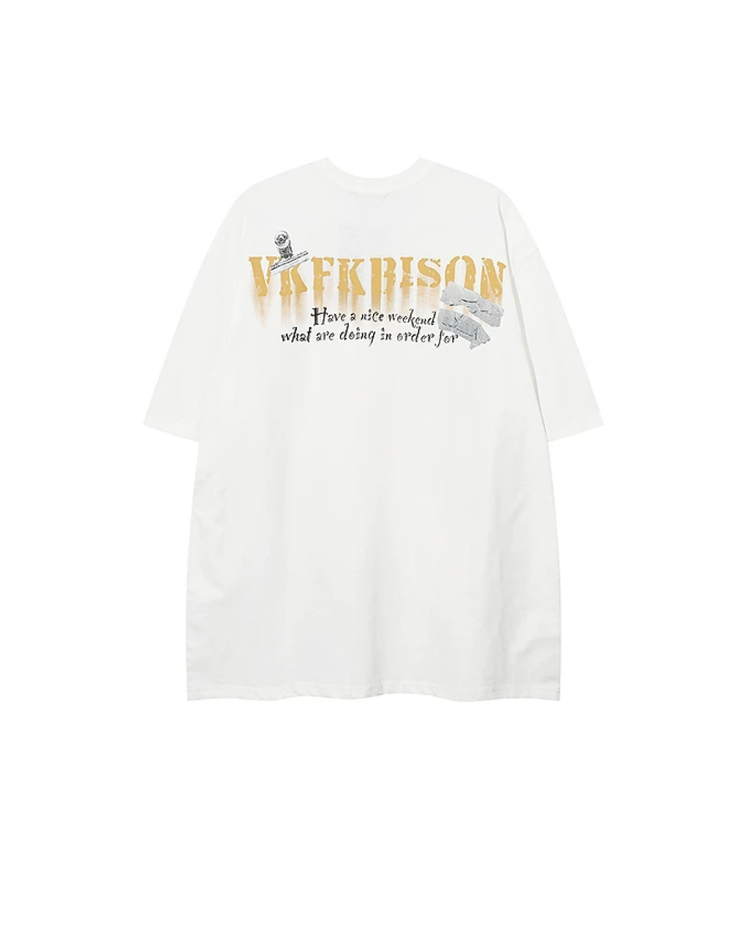 スモークデザインTシャツ　FM0047