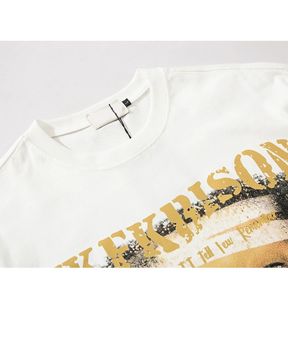 スモークデザインTシャツ　FM0047