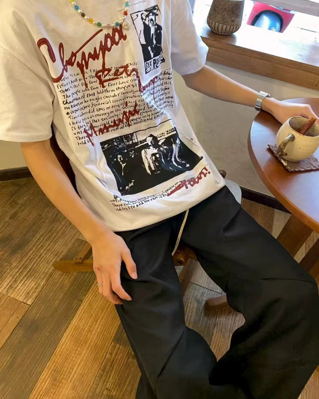 ピクチャーレタリングTシャツ　FM0048