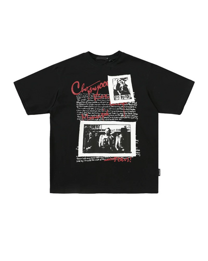 ピクチャーレタリングTシャツ　FM0048