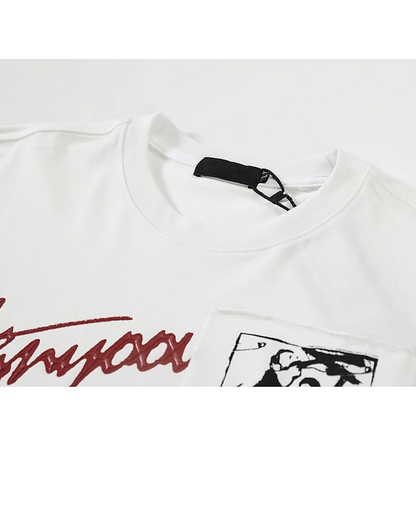 ピクチャーレタリングTシャツ　FM0048