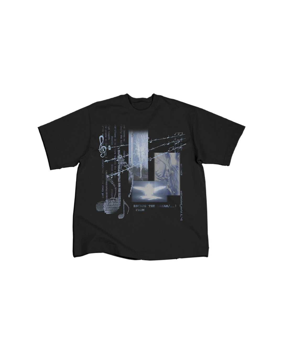 短丈モチーフプリントTシャツ　FM0059