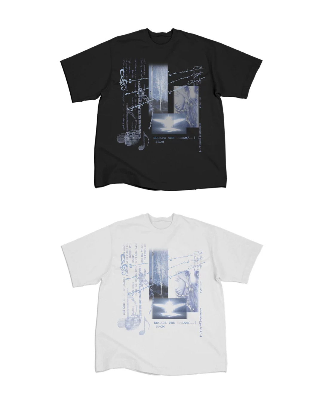 短丈モチーフプリントTシャツ　FM0059