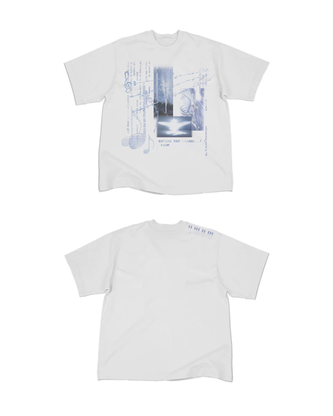 短丈モチーフプリントTシャツ　FM0059