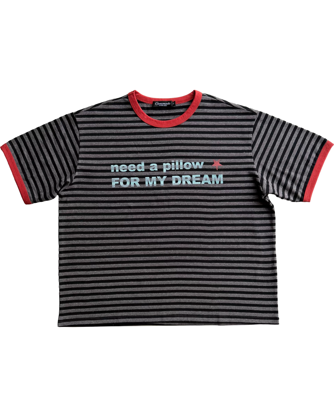 短丈リンガーボーダーTシャツ　FM0061
