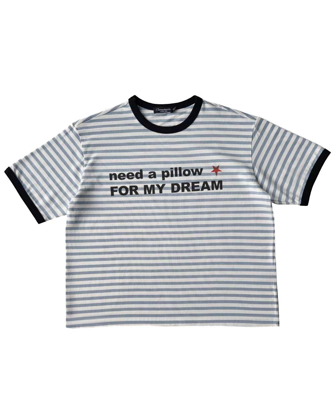 短丈リンガーボーダーTシャツ　FM0061