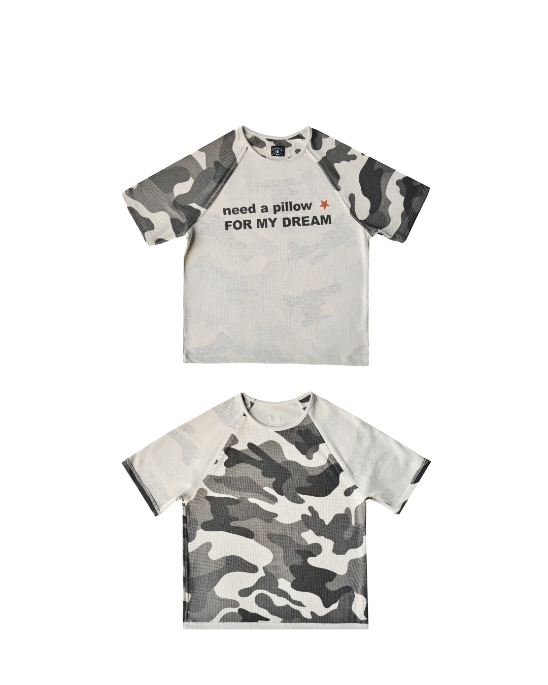 短丈カモレタリングTシャツ　FM0062