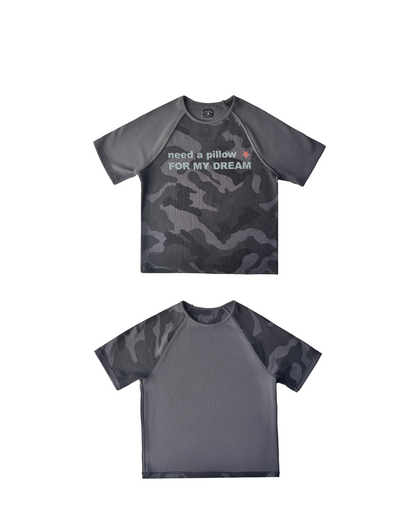 短丈カモレタリングTシャツ　FM0062
