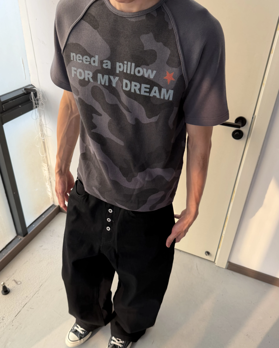 短丈カモレタリングTシャツ　FM0062