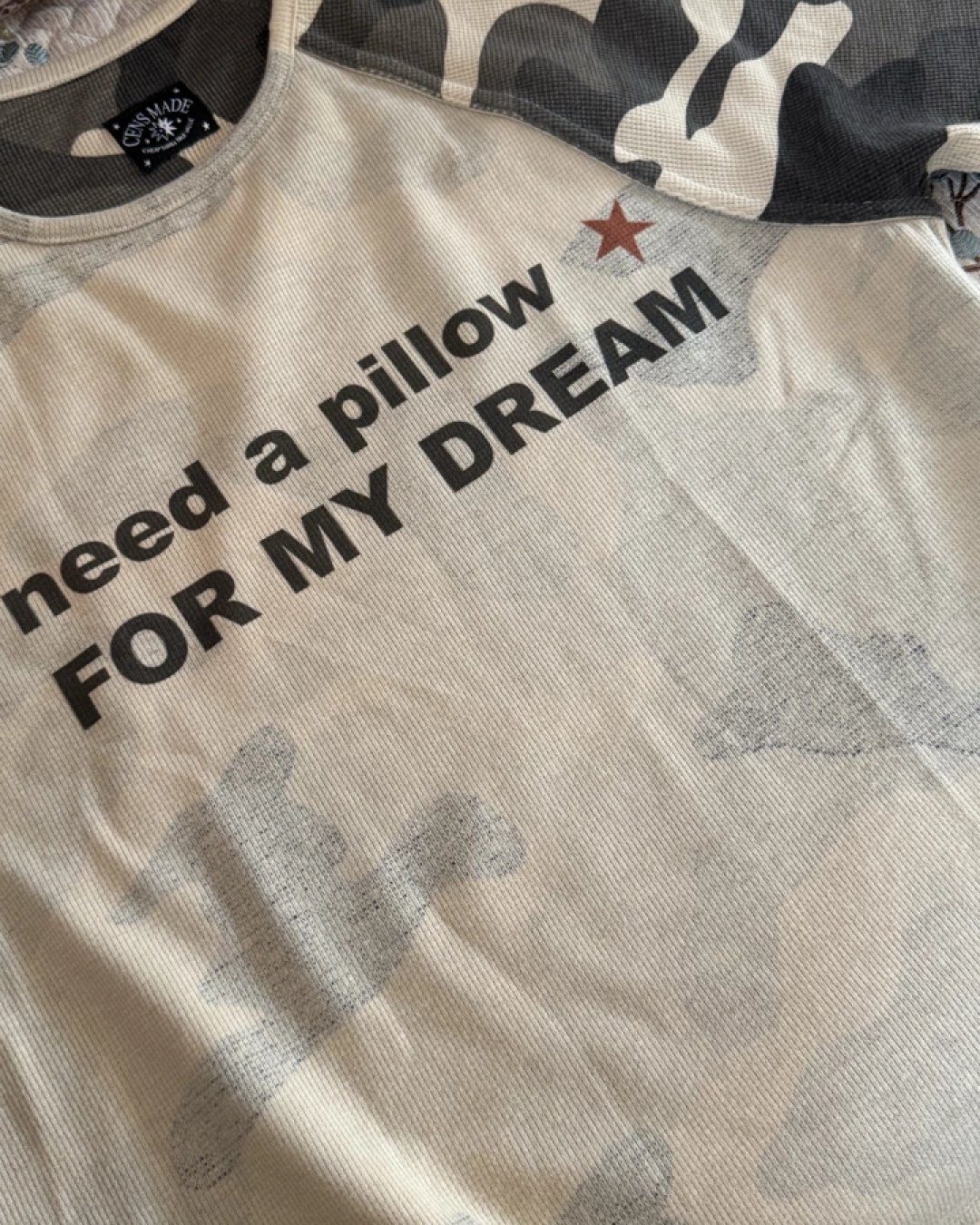 短丈カモレタリングTシャツ　FM0062