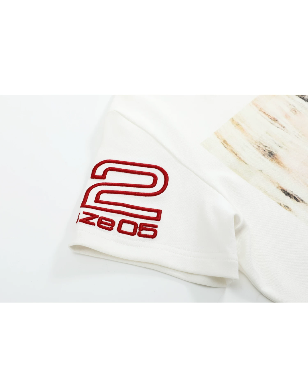 短丈モザイクピクチャーTシャツ　FM0064